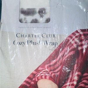 Charter Club  animal print Cozy Plush Wrap